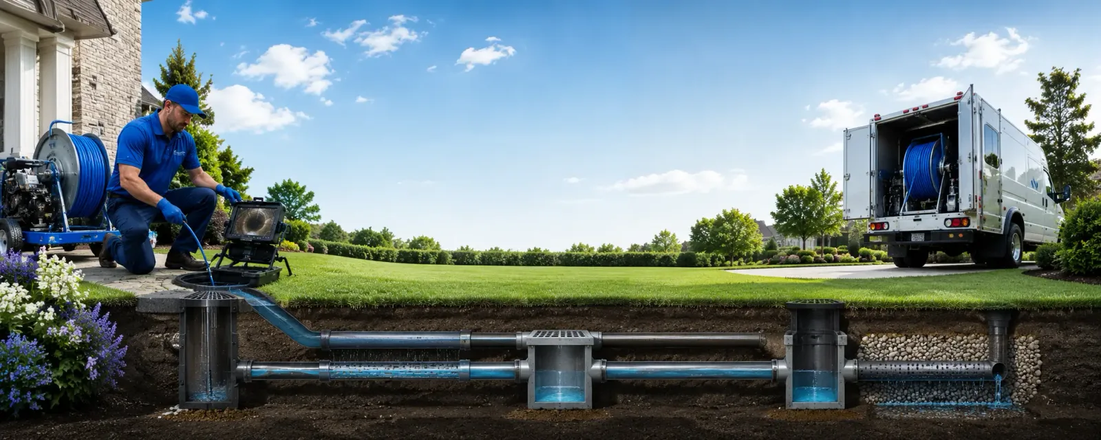 Outdoor drain cleaning information for La Verne, CA